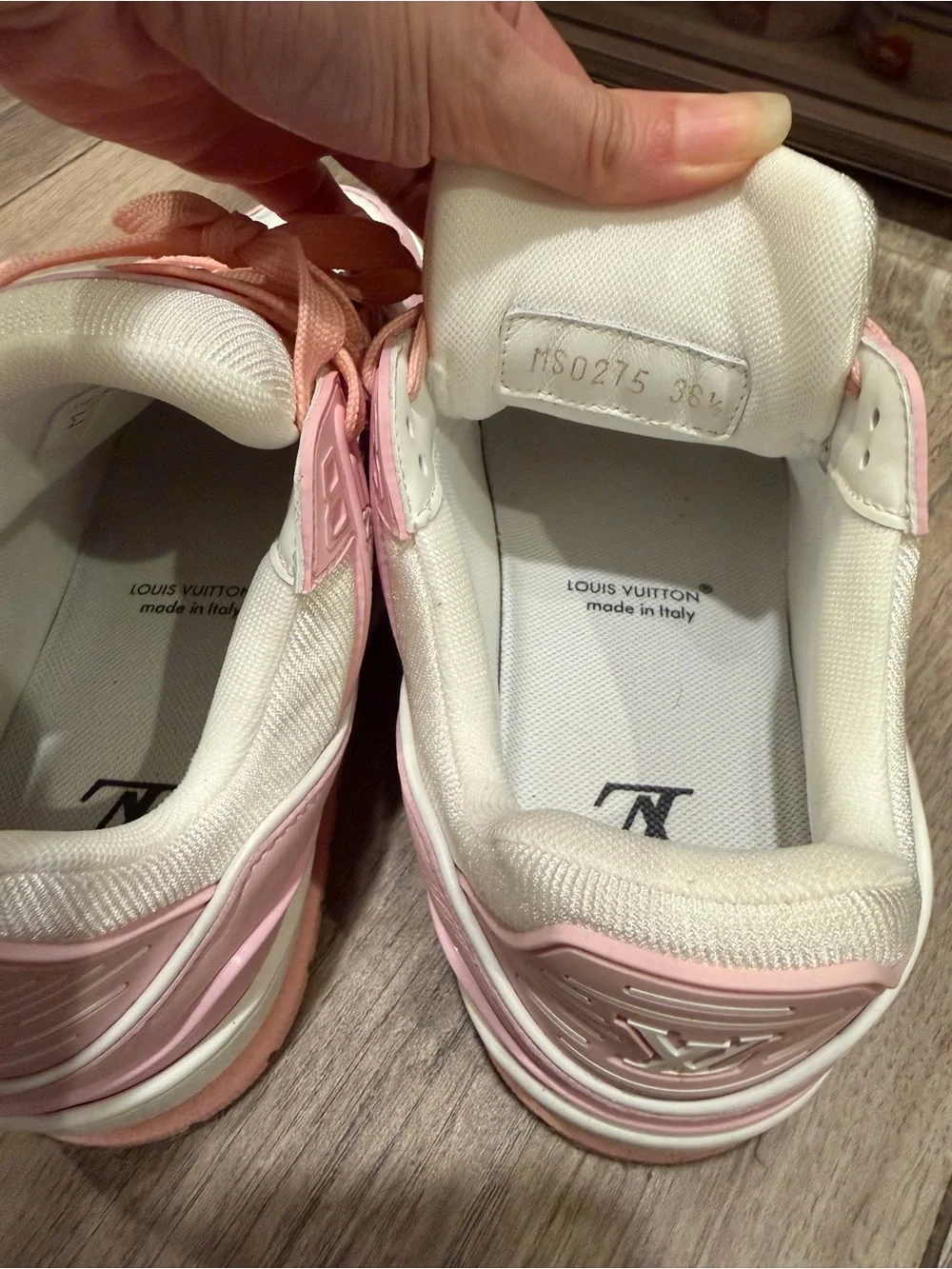 Louis Vuitton Pink Trainer Sneakers
